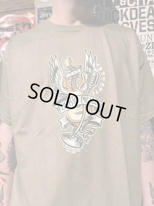 画像4: 2XLサイズラスト1枚で終了 "OPIE ORTIZ x BALL&CHAIN" / MEMORIES コラボTシャツ プレーリーダスト (4)