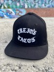 画像1: 送料無料 ラスト1枚で終了 TREJO'S TACOS / Font Logo 3D刺繍 スナップバックキャップ BLACK (1)