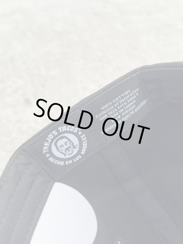 画像6: 送料無料 ラスト1枚で終了 TREJO'S TACOS / Font Logo 3D刺繍 スナップバックキャップ BLACK (6)