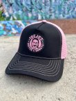 画像1: 送料無料 ラスト1枚で終了 TREJO'S COFFEE & DONUTS / Logo メッシュキャップ BLACK/PINK (1)