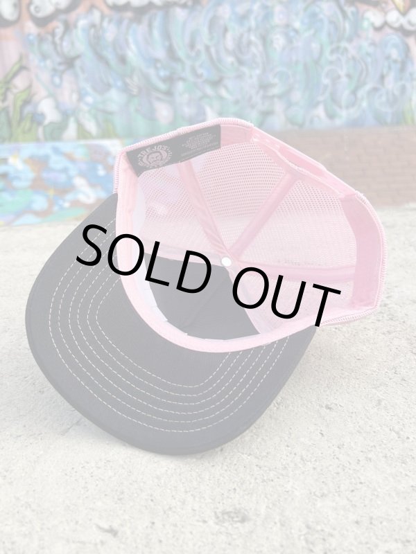 画像6: 送料無料 ラスト1枚で終了 TREJO'S COFFEE & DONUTS / Logo メッシュキャップ BLACK/PINK (6)