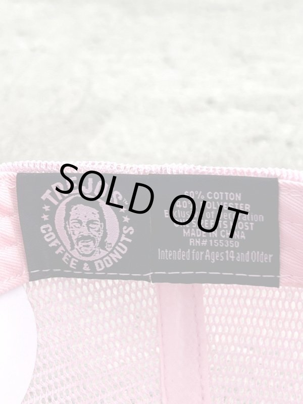 画像7: 送料無料 ラスト1枚で終了 TREJO'S COFFEE & DONUTS / Logo メッシュキャップ BLACK/PINK (7)