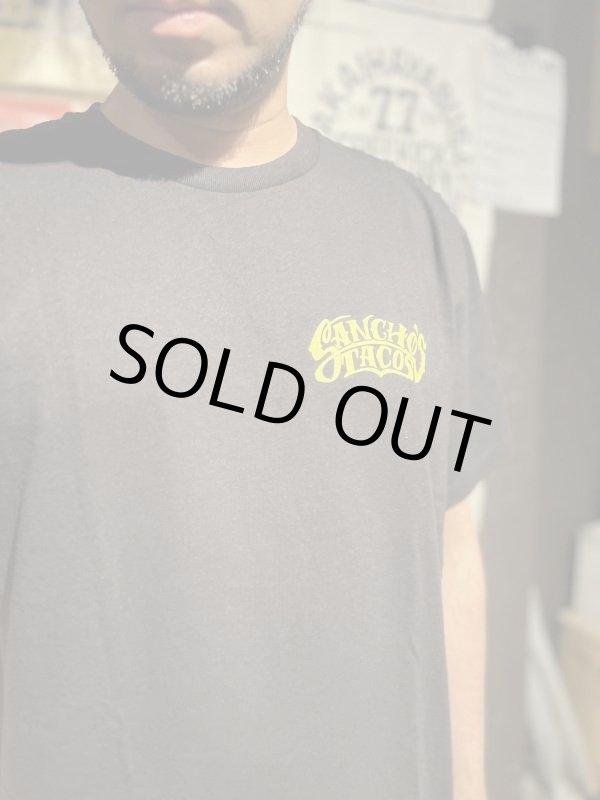 画像7: Lサイズラスト1枚で終了 送料無料 SANCHO'S TACOS / Logo 半袖Tシャツ BLACK (7)
