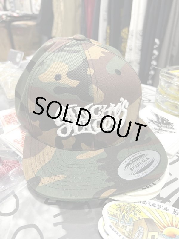 画像2: 送料無料 ラスト1枚で終了 SANCHO'S TACOS / Logo スナップバックキャップ CAMO (2)