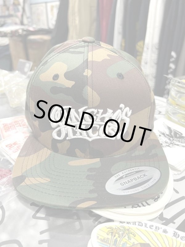 画像5: 送料無料 ラスト1枚で終了 SANCHO'S TACOS / Logo スナップバックキャップ CAMO (5)