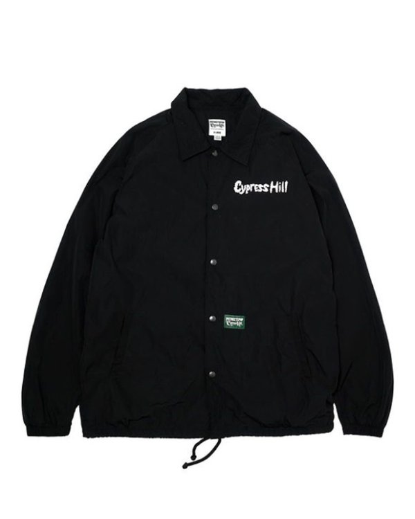 画像12: 送料無料 L、XLサイズ各1枚づつで終了 CYPRESS HILL x POT MEETS POP / Blunted コーチジャケット BLACK (12)