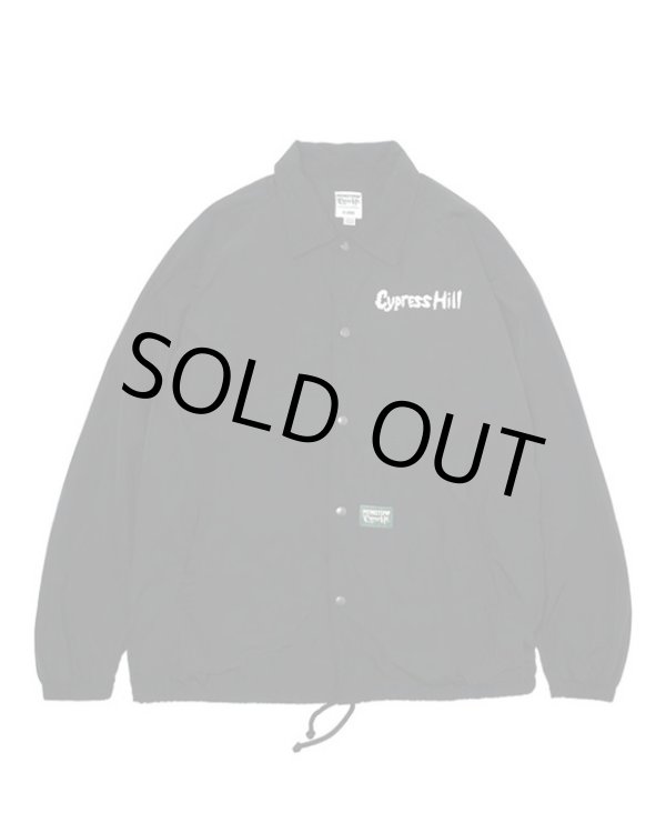 画像12: 送料無料 XLラスト1枚で終了 CYPRESS HILL x POT MEETS POP / Blunted コーチジャケット BLACK (12)