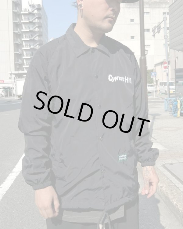 画像10: 送料無料 XLラスト1枚で終了 CYPRESS HILL x POT MEETS POP / Blunted コーチジャケット BLACK (10)