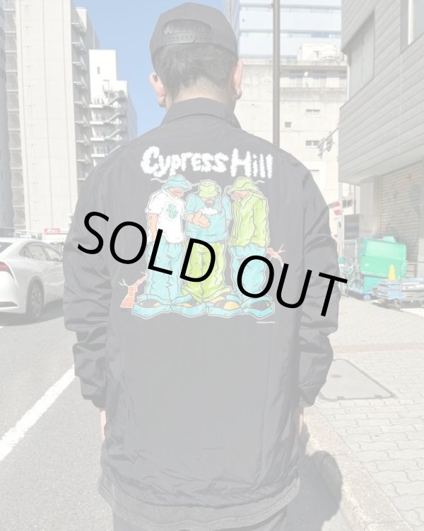 画像3: 送料無料 XLラスト1枚で終了 CYPRESS HILL x POT MEETS POP / Blunted コーチジャケット BLACK (3)