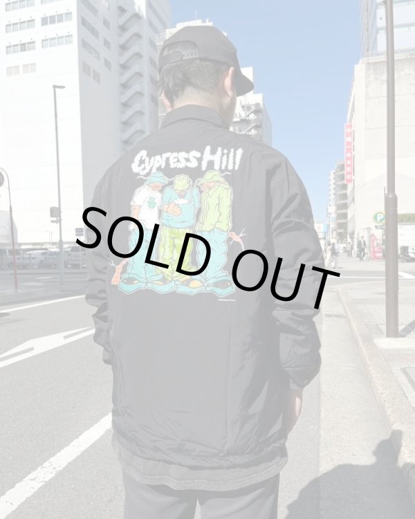 画像4: 送料無料 XLラスト1枚で終了 CYPRESS HILL x POT MEETS POP / Blunted コーチジャケット BLACK (4)