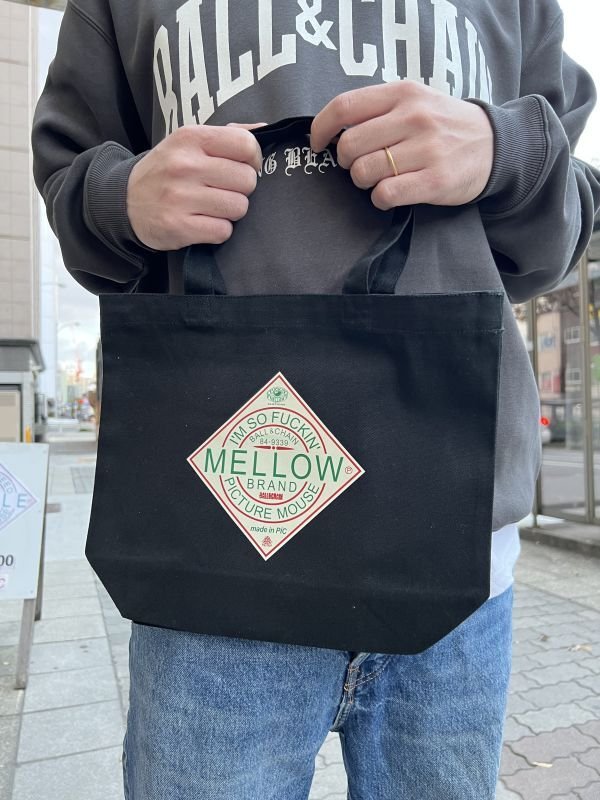 画像3: FUCKIN' MELLOW / TABASCO artwork by PICTURE MOUSE トートバッグ BLACK (3)