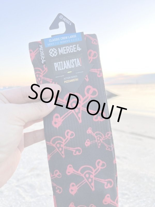 画像3: ラスト2足で終了 MERGE4 SOCKS / PIZZANISTA - Cross Bones ソックス (3)