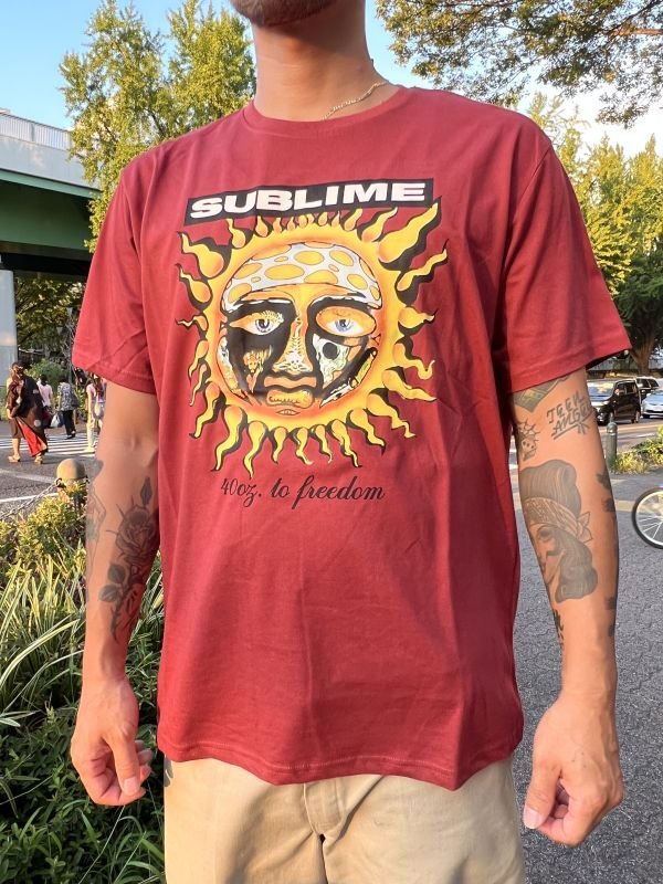 画像13: SUBLIME / 40oz To Freedom Tシャツ バーガンディー (13)