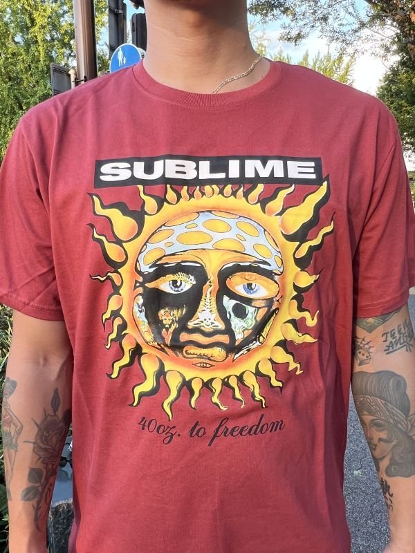 画像15: SUBLIME / 40oz To Freedom Tシャツ バーガンディー (15)