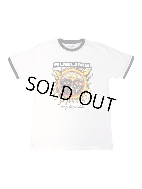 画像16: XLラスト1枚で終了 SUBLIME / 40oz To Freedom リンガーTシャツ (16)