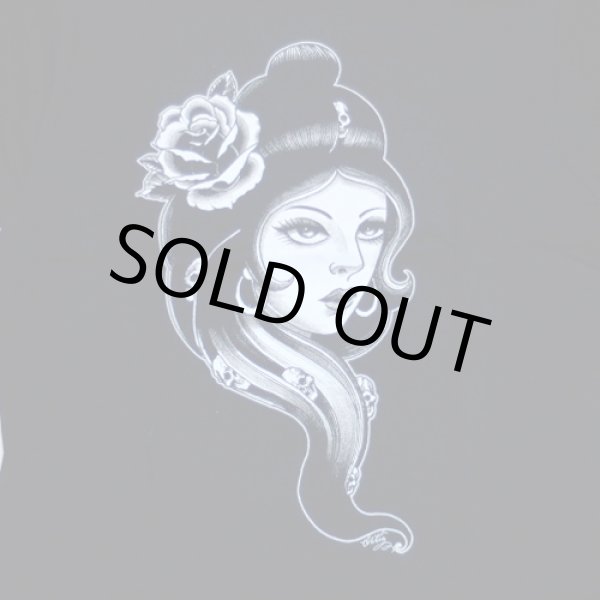 画像2: DON'T GET WEIRD DUDE / Skull Girl 半袖 Tシャツ (2)