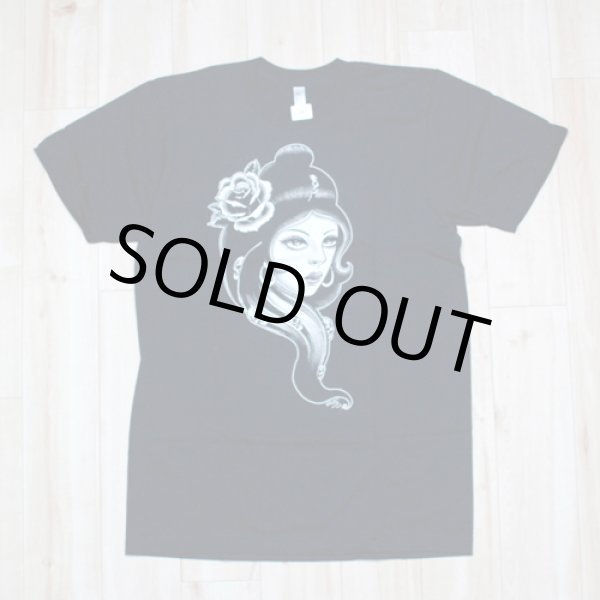 画像1: DON'T GET WEIRD DUDE / Skull Girl 半袖 Tシャツ (1)