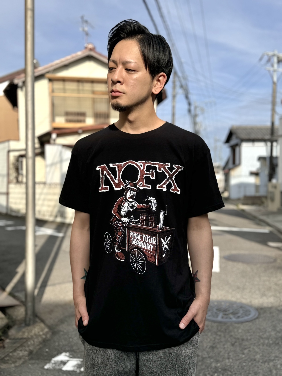 新品未使用 NOFX Germany Final Tour Tシャツ Sサイズ NOFX The Final Tour 1983-2024 Sum 41 Merchandise Limited T